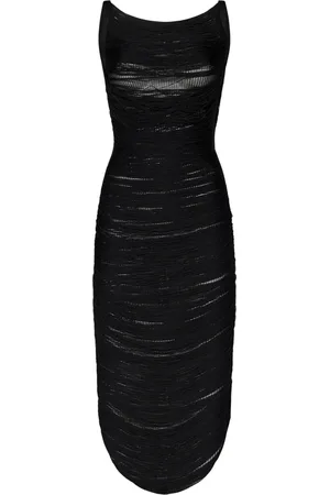 The Attico Dames, Jurken, Zwart, Maat: XS Viscose