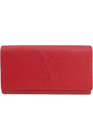 Saint Laurent Dames, Pre-owned, Rood, Maat: ONE Size Leer