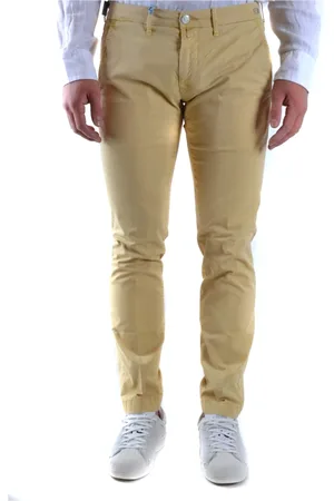 Jacob Cohen Heren, Broeken, Geel, Maat: W33 Denim
