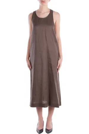 Max Mara Dames, Jurken, Groen, Maat: L Linnen