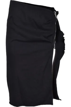 Rick Owens Dames, Rokken, Zwart, Maat: S Katoen