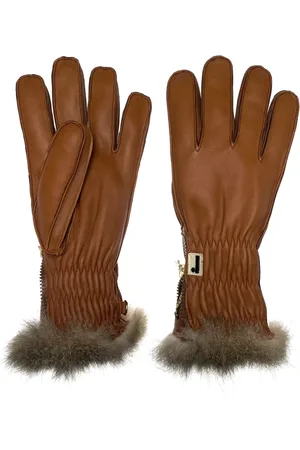 Restelli Guanti Unisex, Accessoires, Bruin, Maat: 9 1/2 IN