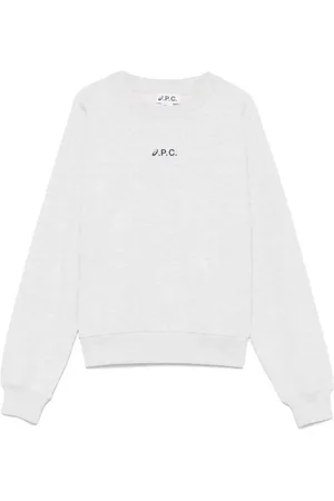 A.P.C. Dames, Sweatshirts & Hoodies, Grijs, Maat: L Katoen