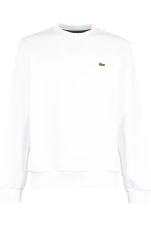 Lacoste Heren, Sweatshirts & Hoodies, Wit, Maat: L Katoen