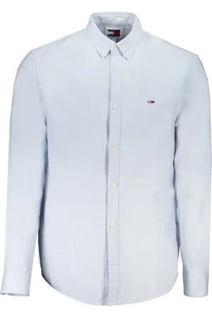 Tommy Hilfiger Heren, Overhemden, Blauw, Maat: XL Katoen
