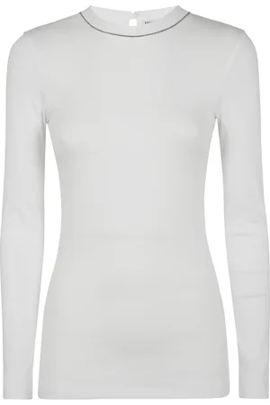 Brunello Cucinelli Dames, Tops, Wit, Maat: XS