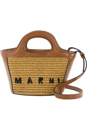 Marni Dames, Tassen, Bruin, Maat: ONE Size Katoen