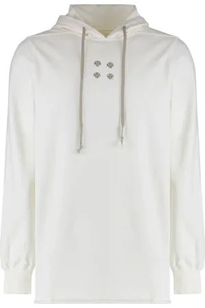 Rick Owens Heren, Sweatshirts & Hoodies, Wit, Maat: S Katoen
