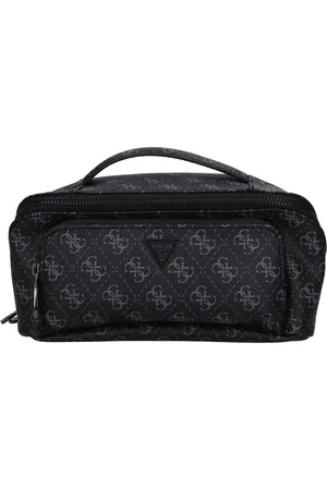 Guess Heren, Tassen, Zwart, Maat: ONE Size Leer