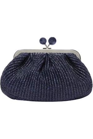 Max Mara Dames, Tassen, Blauw, Maat: ONE Size Katoen