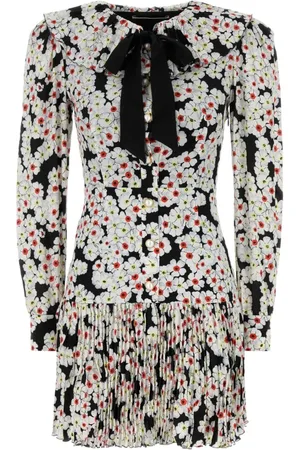 Alessandra Rich Dames, Jurken, Veelkleurig, Maat: XS Zijde