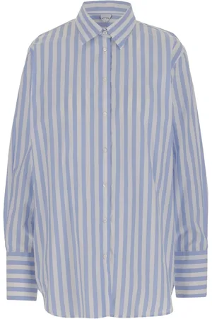 Aspesi Dames, Blouses & Shirts, Blauw, Maat: XS Katoen