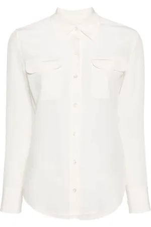 Equipment Dames, Blouses & Shirts, Wit, Maat: XS Zijde