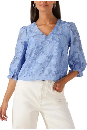 SELECTED Dames, Blouses & Shirts, Blauw, Maat: XS Linnen