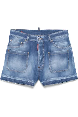 Dsquared2 Dames, Korte broeken, Blauw, Maat: 2XS Denim