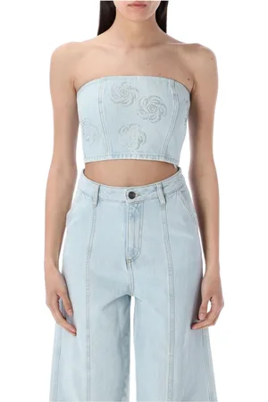 ROTATE Dames, Tops, Blauw, Maat: XS Denim