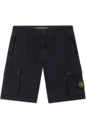 Stone Island Heren, Korte broeken, Blauw, Maat: W34 Katoen
