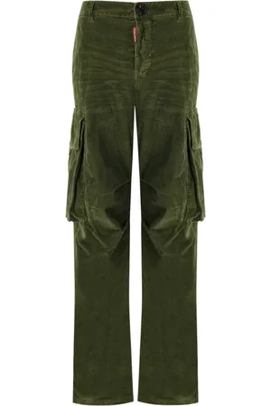 Dsquared2 Dames, Broeken, Groen, Maat: 2XS Corduroy