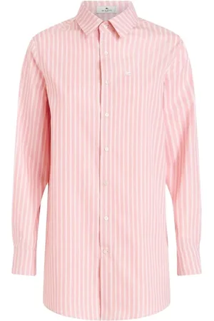 Etro Dames, Blouses & Shirts, Roze, Maat: M Katoen
