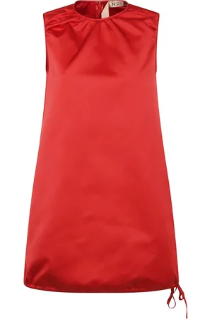 Nº21 Dames, Jurken, Rood, Maat: L Poliester