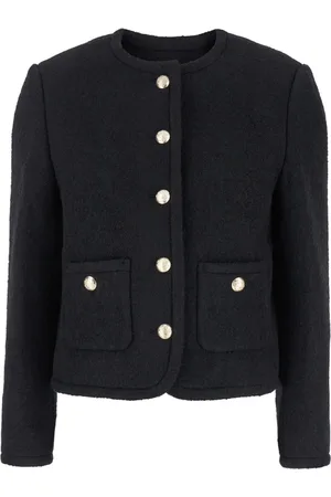 DUNST Dames, Jassen, Zwart, Maat: L Tweed