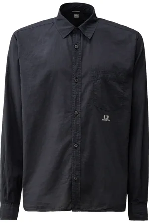 C.P. Company Heren, Overhemden, Blauw, Maat: L Katoen