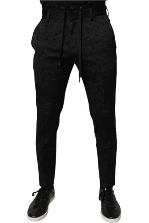Dolce & Gabbana Heren, Broeken, Zwart, Maat: S Brokaat