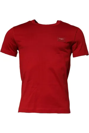 Dolce & Gabbana Heren, Tops, Rood, Maat: S Katoen