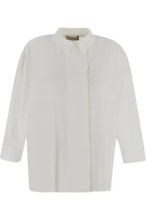 GENTRYPORTOFINO Dames, Blouses & Shirts, Wit, Maat: S Katoen