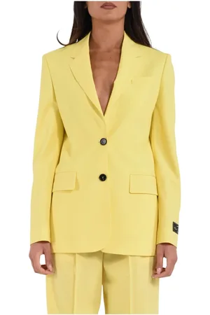 Msgm Dames, Jassen, Geel, Maat: XS Lame