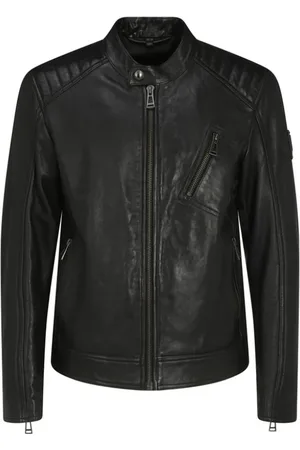 Belstaff Heren, Jassen, Zwart, Maat: M Leer