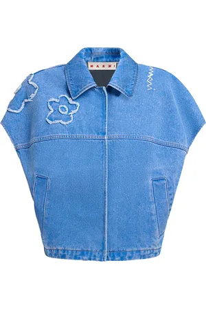 Marni Dames, Jassen, Blauw, Maat: 2XS Katoen
