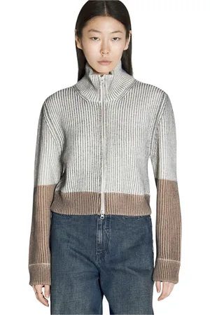 Maison Margiela Dames, Truien, Grijs, Maat: M Wol
