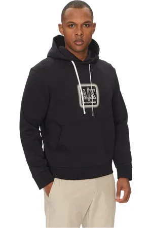 Armani Exchange Heren, Sweatshirts & Hoodies, Blauw, Maat: XS Katoen