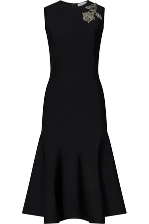 Alexander McQueen Dames, Jurken, Zwart, Maat: M Viscose