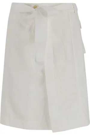 Salvatore Ferragamo Dames, Rokken, Wit, Maat: XS Katoen