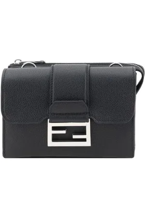 Fendi Heren, Tassen, Zwart, Maat: ONE Size Leer