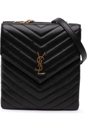 Saint Laurent Dames, Pre-owned, Zwart, Maat: ONE Size Leer