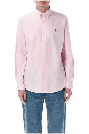 Ralph Lauren Heren, Overhemden, Roze, Maat: S Katoen