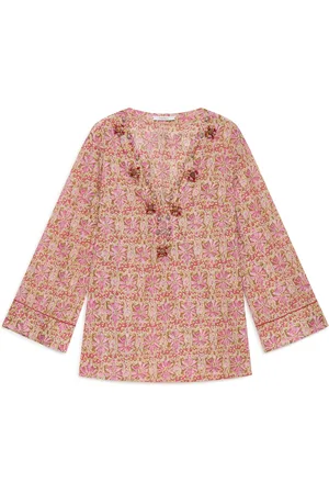 Maliparmi Dames, Blouses & Shirts, Roze, Maat: S Katoen