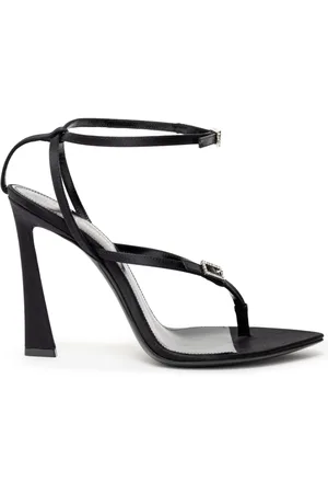 Saint Laurent Dames, Schoenen, Zwart, Maat: 38 1/2 EU Satijn