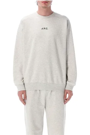 A.P.C. Heren, Sweatshirts & Hoodies, Grijs, Maat: S Katoen