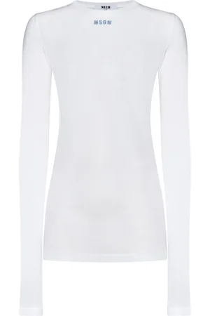 Msgm Dames, Tops, Wit, Maat: M Katoen