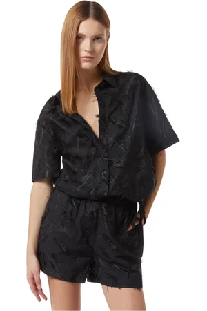 Silvian Heach Dames, Jumpsuits & Playsuits, Zwart, Maat: S Katoen