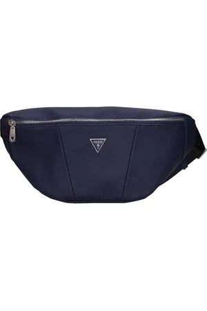 Guess Heren, Tassen, Blauw, Maat: ONE Size Leer