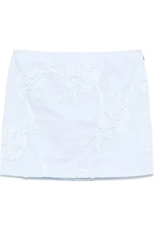 ROTATE Dames, Rokken, Blauw, Maat: M Katoen