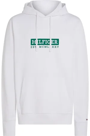 Tommy Hilfiger Heren, Sweatshirts & Hoodies, Wit, Maat: L Katoen