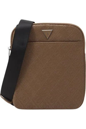 Guess Heren, Tassen, Bruin, Maat: ONE Size Leer