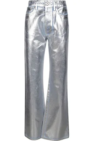Paco rabanne Dames, Broeken, Grijs, Maat: W29