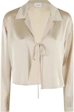 ALYSI Dames, Blouses & Shirts, , Maat: S Satijn